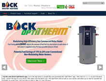 Tablet Screenshot of bockwaterheaters.com